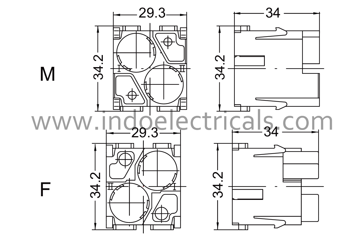 Indo Electricals - Multipole Electrical Connector, Various 